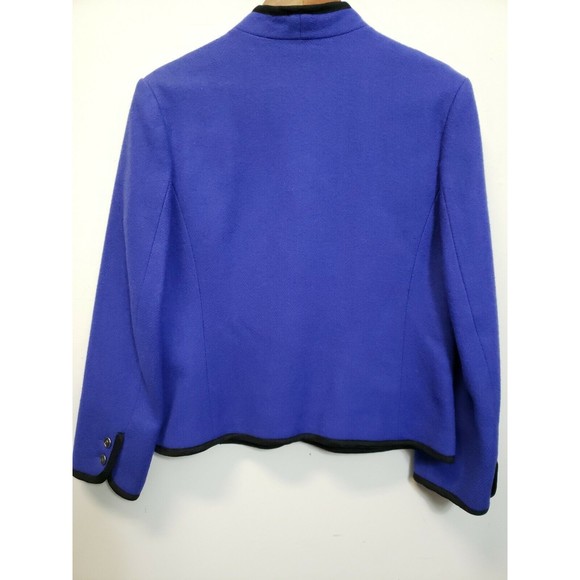 Vintage PERSONAL Womens SZ 12 Purple Wool Blend  Jacket - Picture 8 of 9